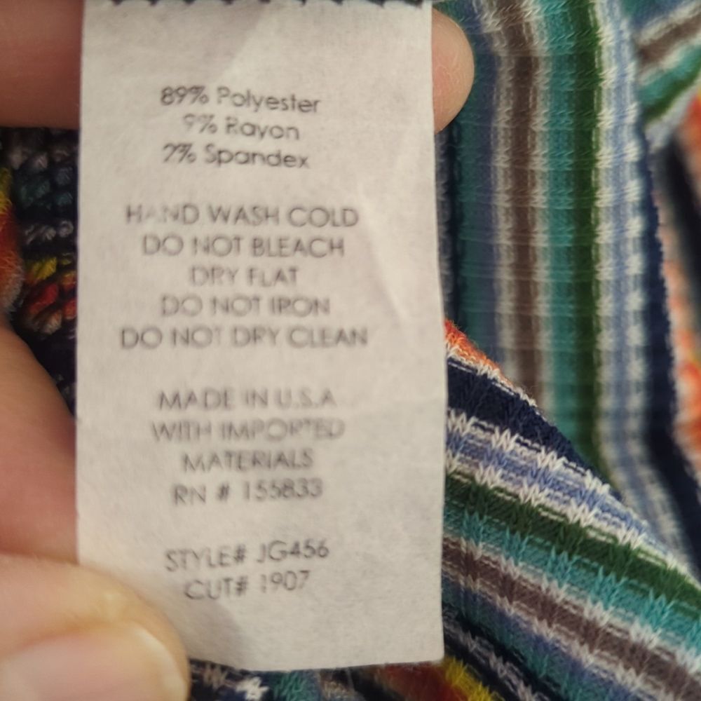 Publick Ribbed Striped Strappy Summer Mini-dress - Picture 8 of 9